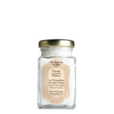 Lait démaquillant anti-âge à l’argan Sultane de Saba